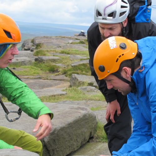 Climbing:  Peak District Climbing Courses Gritstone Adventure Activities